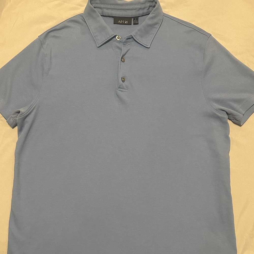 APT. 9 Men's Light Blue Polo Shirt